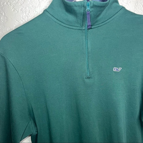 BNWOT Army Green Vineyard Vines Half Zip Jacket - Picture 5 of 10